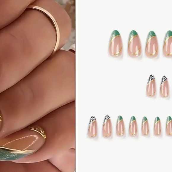 π₯2for15$π₯French manicure style reusable false nails - Picture 3 of 7